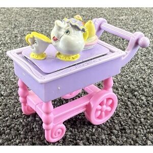 Vintage Disney Beauty And The Beast Mrs Potts,  Chip Tea Cart